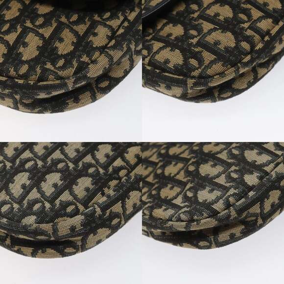 DIOR Trotter Canvas Shoulder Bag Navy - Picture 10 of 12